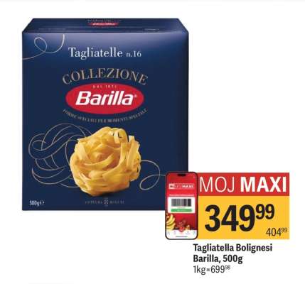 Tagliatella Bolignesi Barilla, 500g