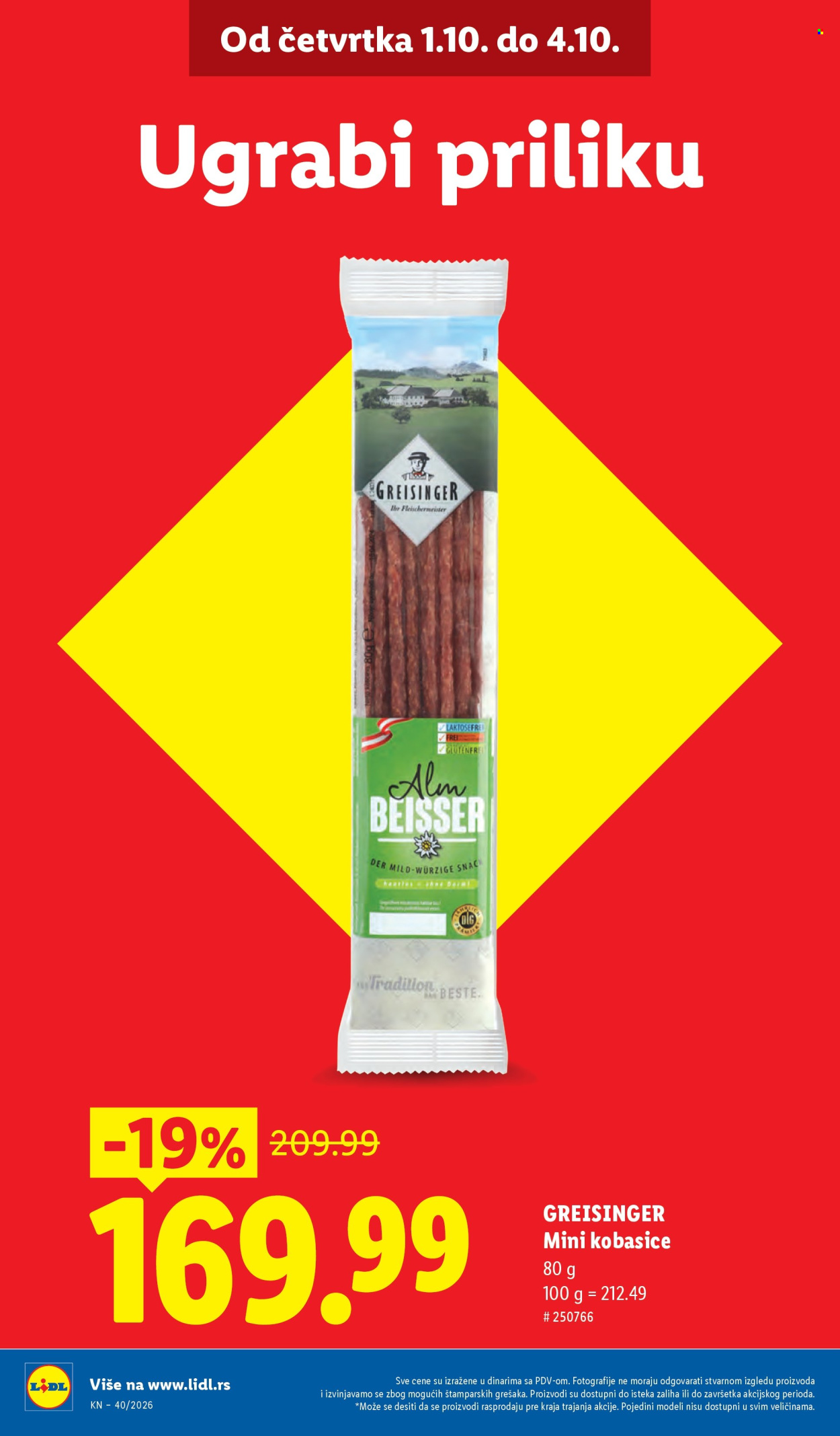 Lidl katalog  - 01.10.2026 - 07.10.2026. Stranica 4