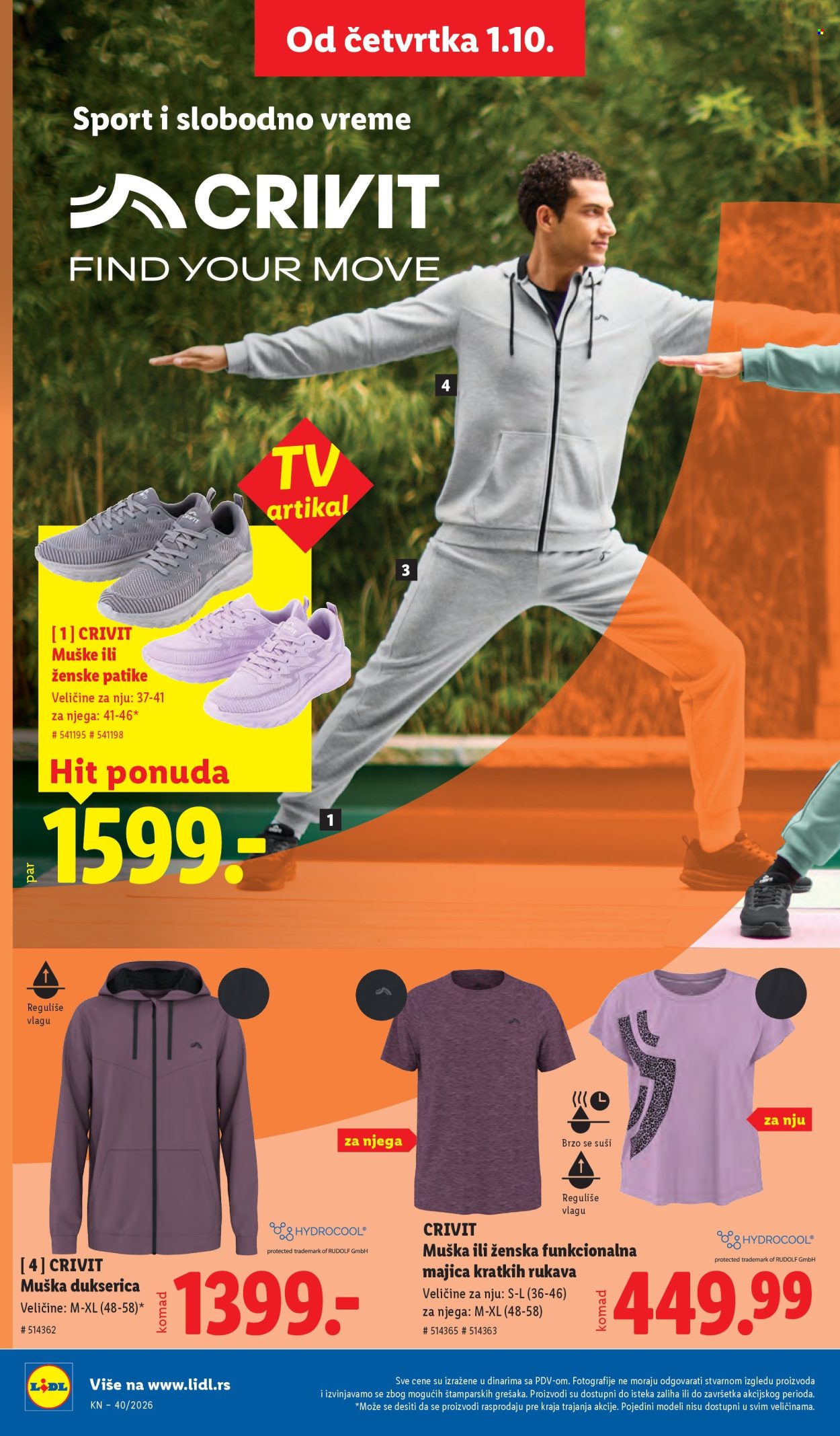 Lidl katalog  - 01.10.2026 - 07.10.2026. Stranica 72