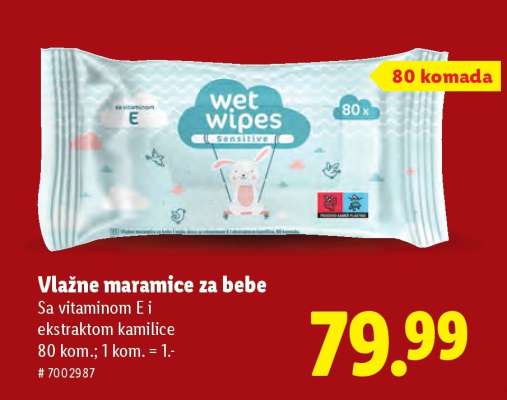 Vlažne maramice za bebe