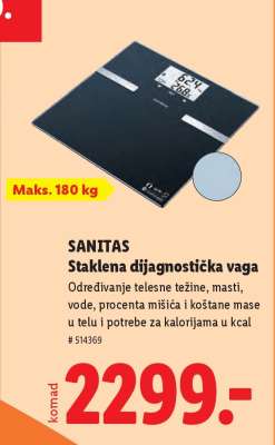 Sanitas Staklena dijagnostička vaga