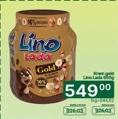 Krem gold Lino lada 650g
