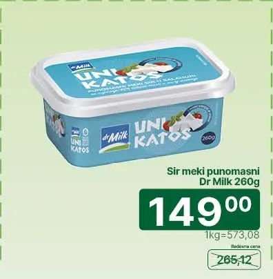 Sir meki punomasni Dr Milk 260g
