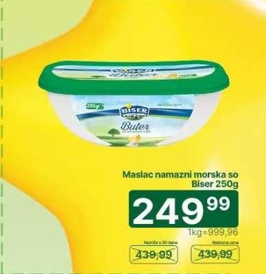 Maslac namazni morska so Biser 250g