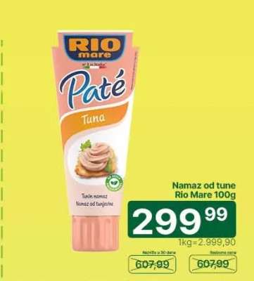Namaz od tune Rio Mare 100g