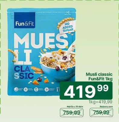 Musli classic Fun&Fit 1kg