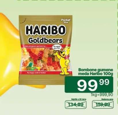 Bombone gumene meda Haribo 100g