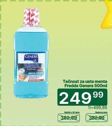 Tečnost za usta menta Fredda Genera 500ml
