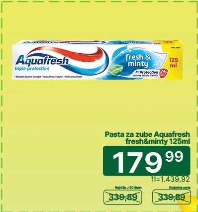 Pasta za zube Aquafresh fresh&minty 125ml