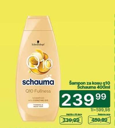 Šampon za kosu q10 Schauma 400ml