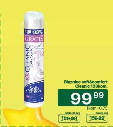 Blaznice soft&comfort Cleanic 133kom.
