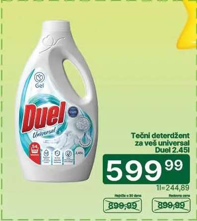 Tečni deterdžent za veš universal Duel 2,45l