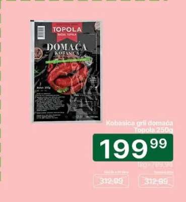 Kobasica gril domaća Topola 250g