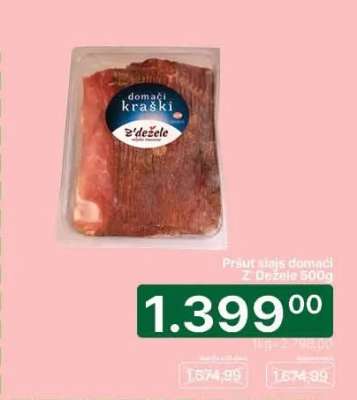 Pršut štajerski domači Z' Dežele 500g