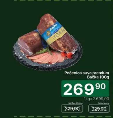 Pečenica suva premium Bačka 100g