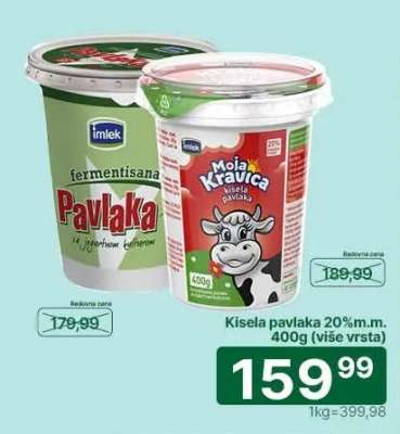 Kisela pavlaka 20% m.m.