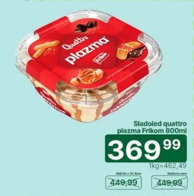 Sladoled quattro plazma Frikom 800ml