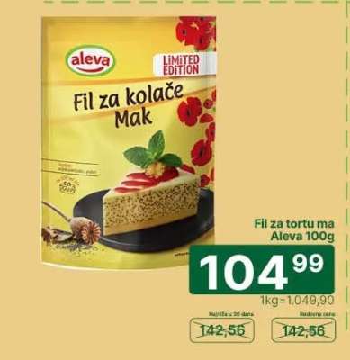 Fil za tortu mak Aleva 100g