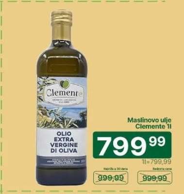 Maslinovo ulje Clemente 1l