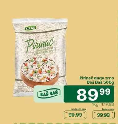 Pirinac dugo zrno Baš Baš 500g
