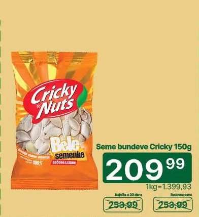 Seme bundeve Cricky 150g