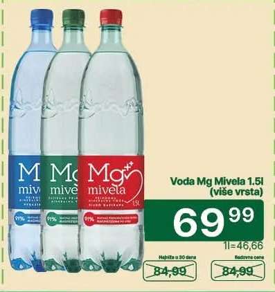 Voda Mg mivela 1,5l
