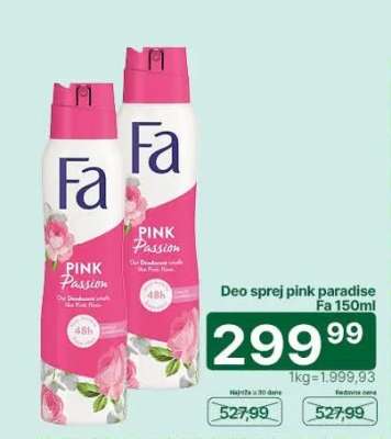 Deo sprej pink paradise Fa 150ml