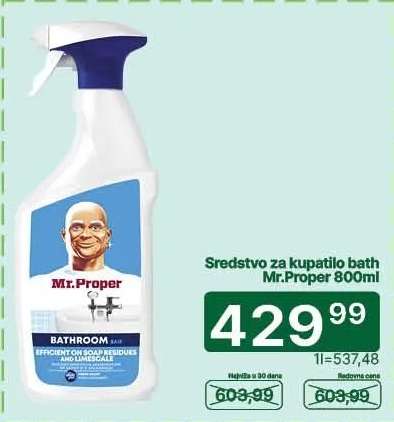 Sredstvo za kupatilo bath Mr.Proper 800ml