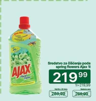 Sredstvo za čišćenje poda spring flowers Ajax 1l