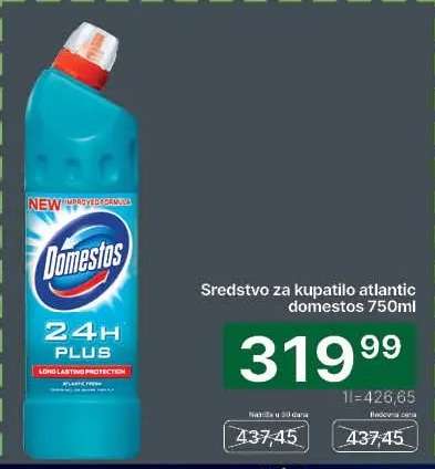 Sredstvo za kupatilo atlantic domestos 750ml