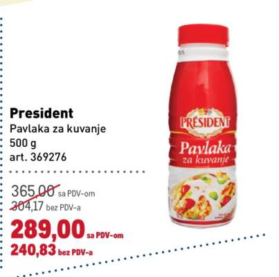 President Pavlaka za kuvanje