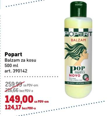 Popart Balzam za kosu