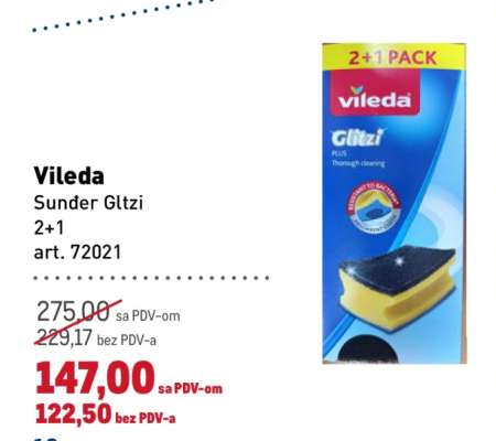 Vileda Sunder Gltzi 2+1