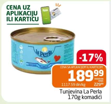 Tunjevina La Perla 170g komadići