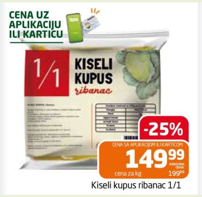 Kiseli kupus ribanac 1/1