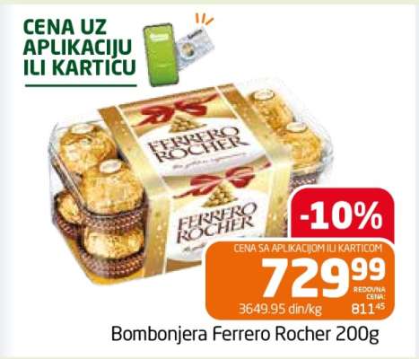 Bombonjera Ferrero Rocher 200g