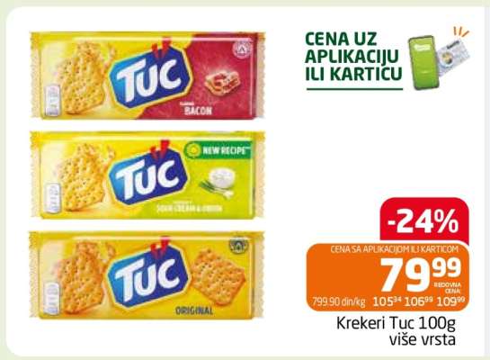 Krekeri Tuc 100g