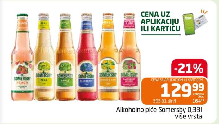 Alkoholno piće Somersby 0.33l