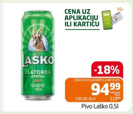 Pivo Laško 0,5l
