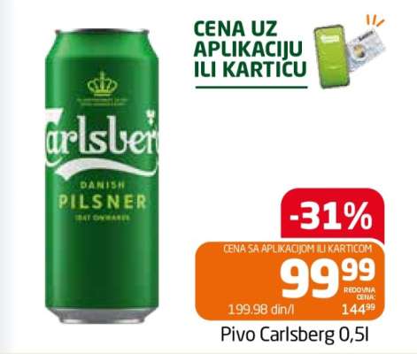 Pivo Carlsberg 0,5l