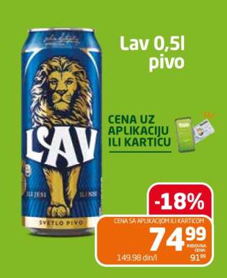 Lav 0,5l pivo