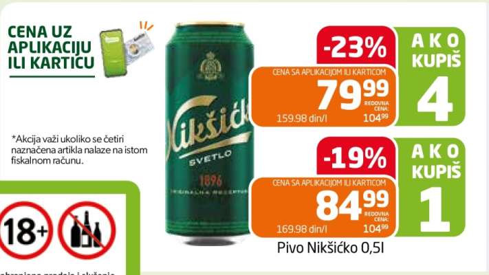 Pivo Nikšićko 0.5l
