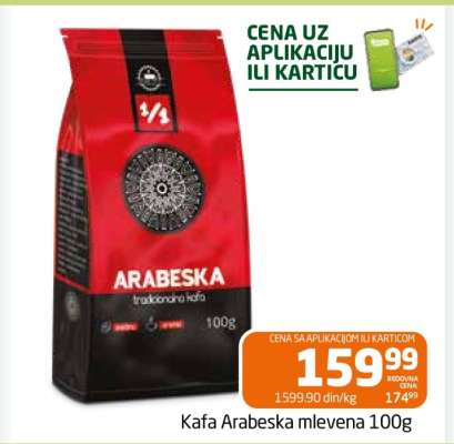 Kafa Arabeska mlevena 100g
