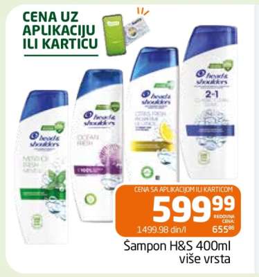 Šampon H&S 400ml