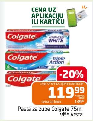 Pasta za zube colgate 75ml