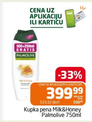 Kupka pena Milk&Honey Palmolive 750ml