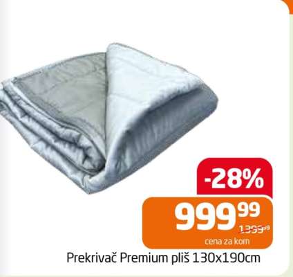 Prekrivač Premium pliš 130x190cm