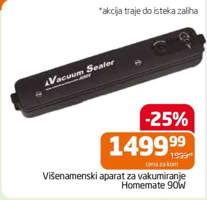 Višenamenski aparat za vakumiranje Homemate 90W
