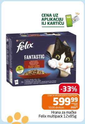 Hrana za mačke Felix multipack 12x85g
