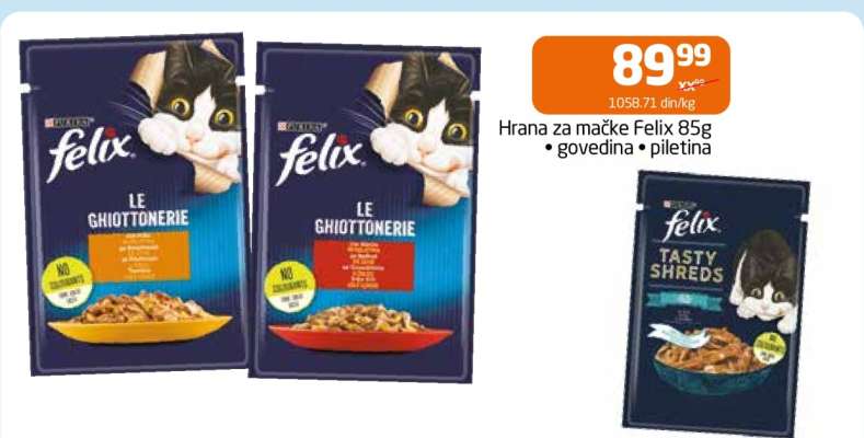 Hrana za mačke Felix 85g